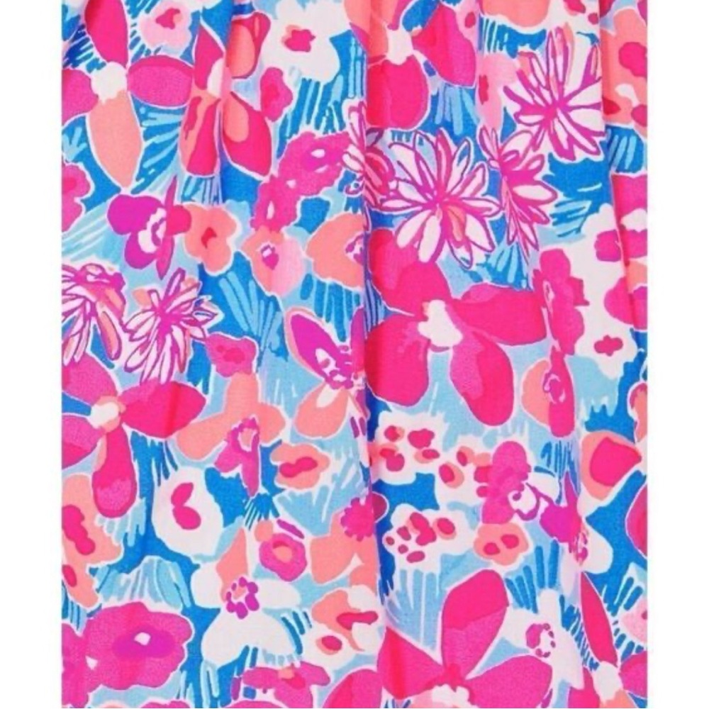 Lilly Pulitzer Aura Pink Baby Bloomer Nalani Short Sleeve Cotton Dress BNWT - Picture 8 of 8